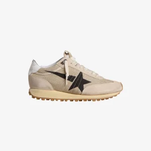 SNEAKERS RUNING MARATHON BEIGE ÉTOILE NOIRE