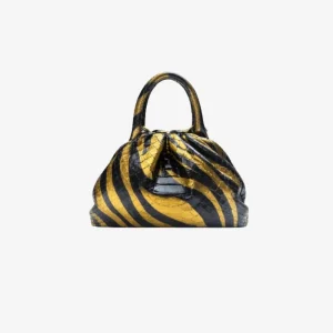 SAC JACKY ZEBRA GOLD & BLACK PYTHON