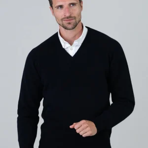 Leven 2 Ply Lambswool V-Neck