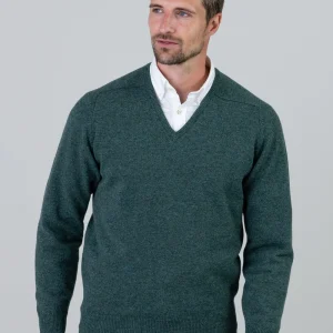 Leven 2 Ply Lambswool V-Neck