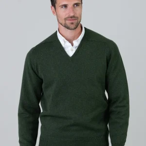 Leven 2 Ply Lambswool V-Neck