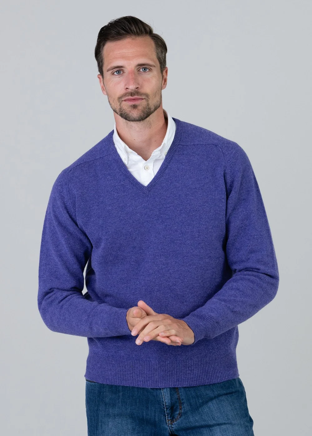 Leven 2 Ply Lambswool V-Neck Plus Size – Image 2