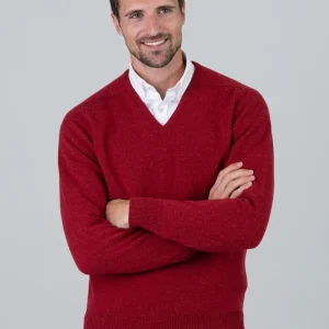 Leven 2 Ply Lambswool V-Neck Plus Size