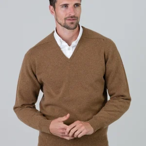 Leven 2 Ply Lambswool V-Neck Plus Size