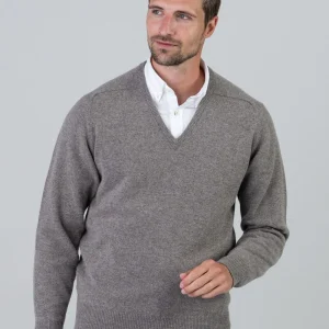Leven 2 Ply Lambswool V-Neck Plus Size