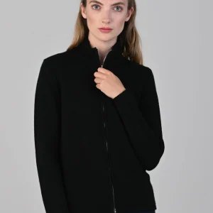 Amelia Cashmere High Neck Zip