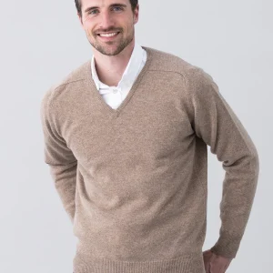 Leven 2 Ply Lambswool V-Neck