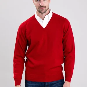 Leven 2 Ply Lambswool V-Neck