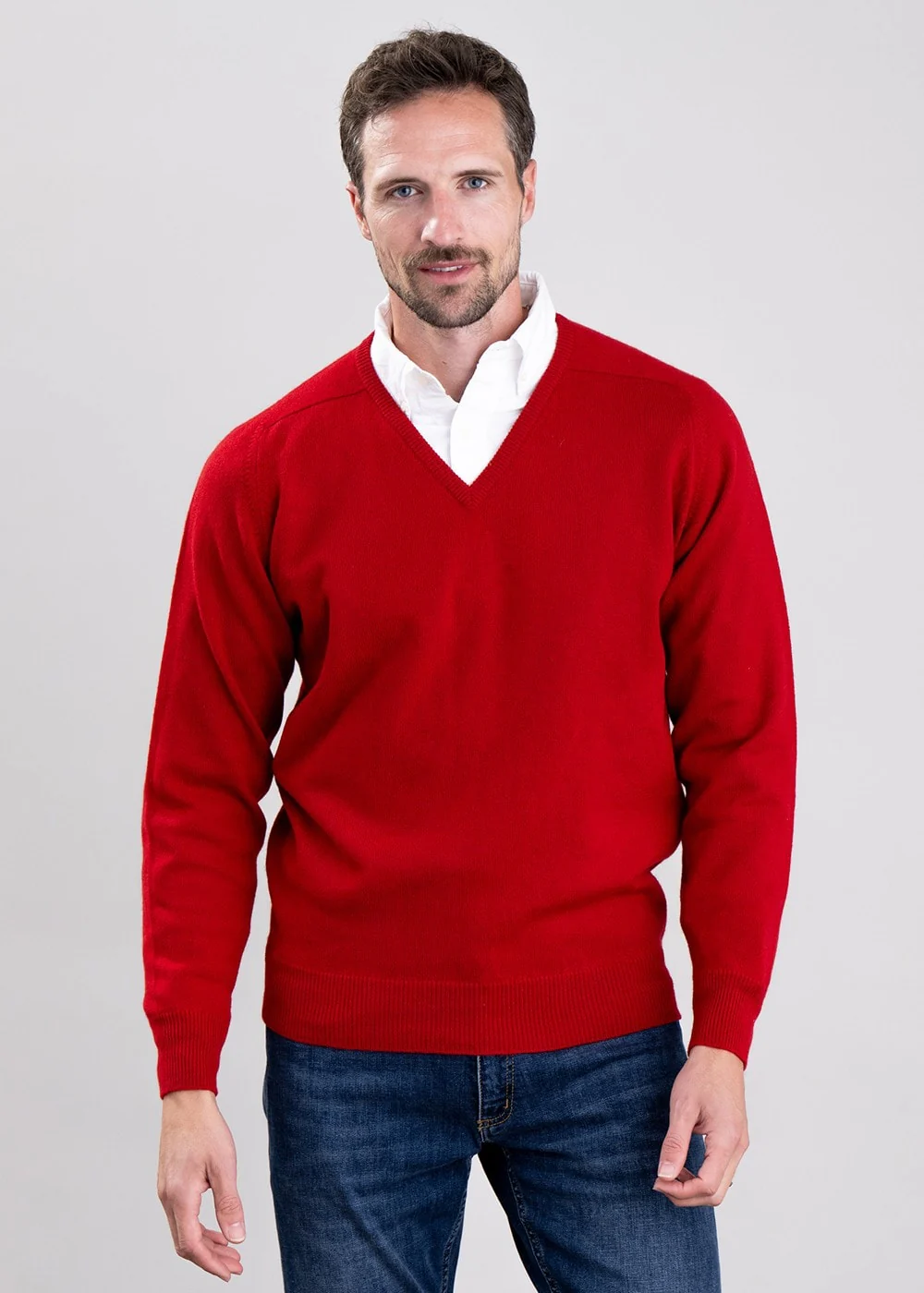 Leven 2 Ply Lambswool V-Neck – Image 2