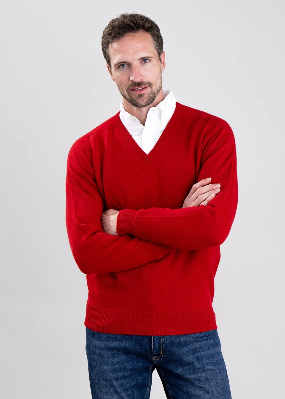 Leven 2 Ply Lambswool V-Neck – Image 3