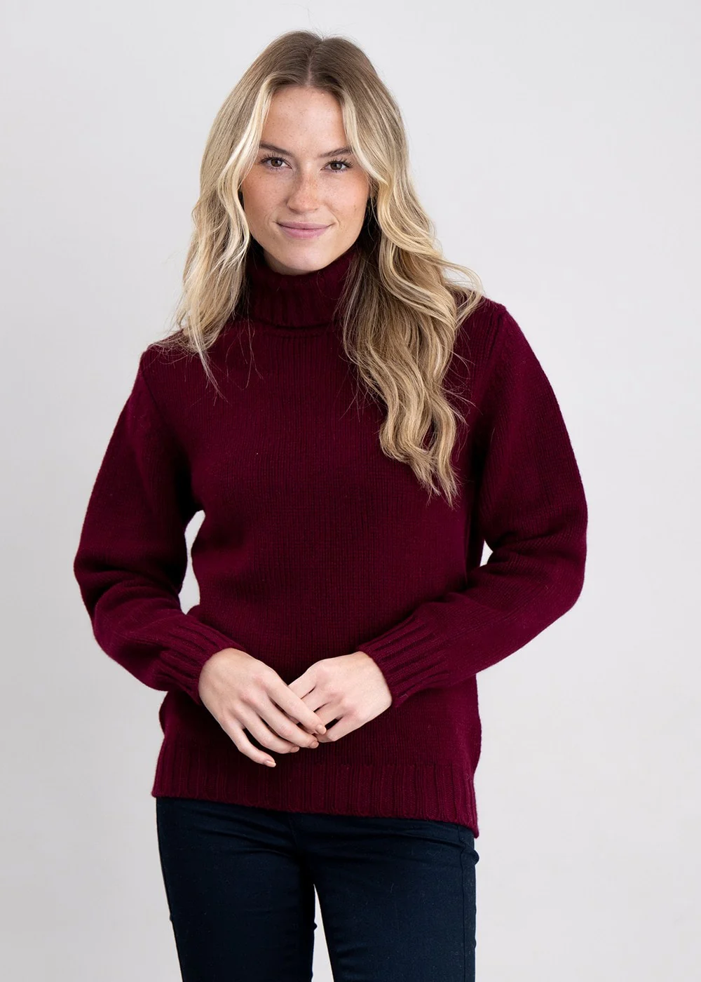 Alaina Lambswool Roll Collar – Image 2