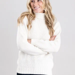 Alaina Lambswool Roll Collar