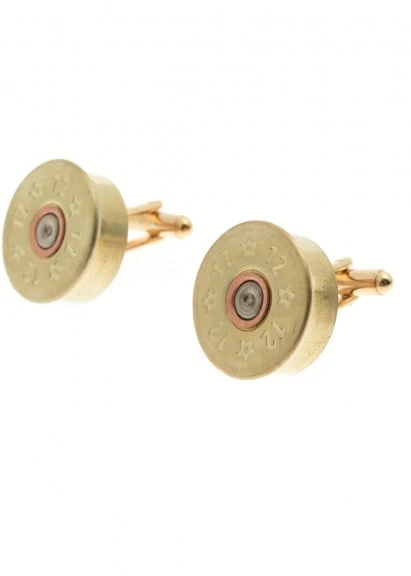 Gold Plated Cartridge Cufflinks – Image 3