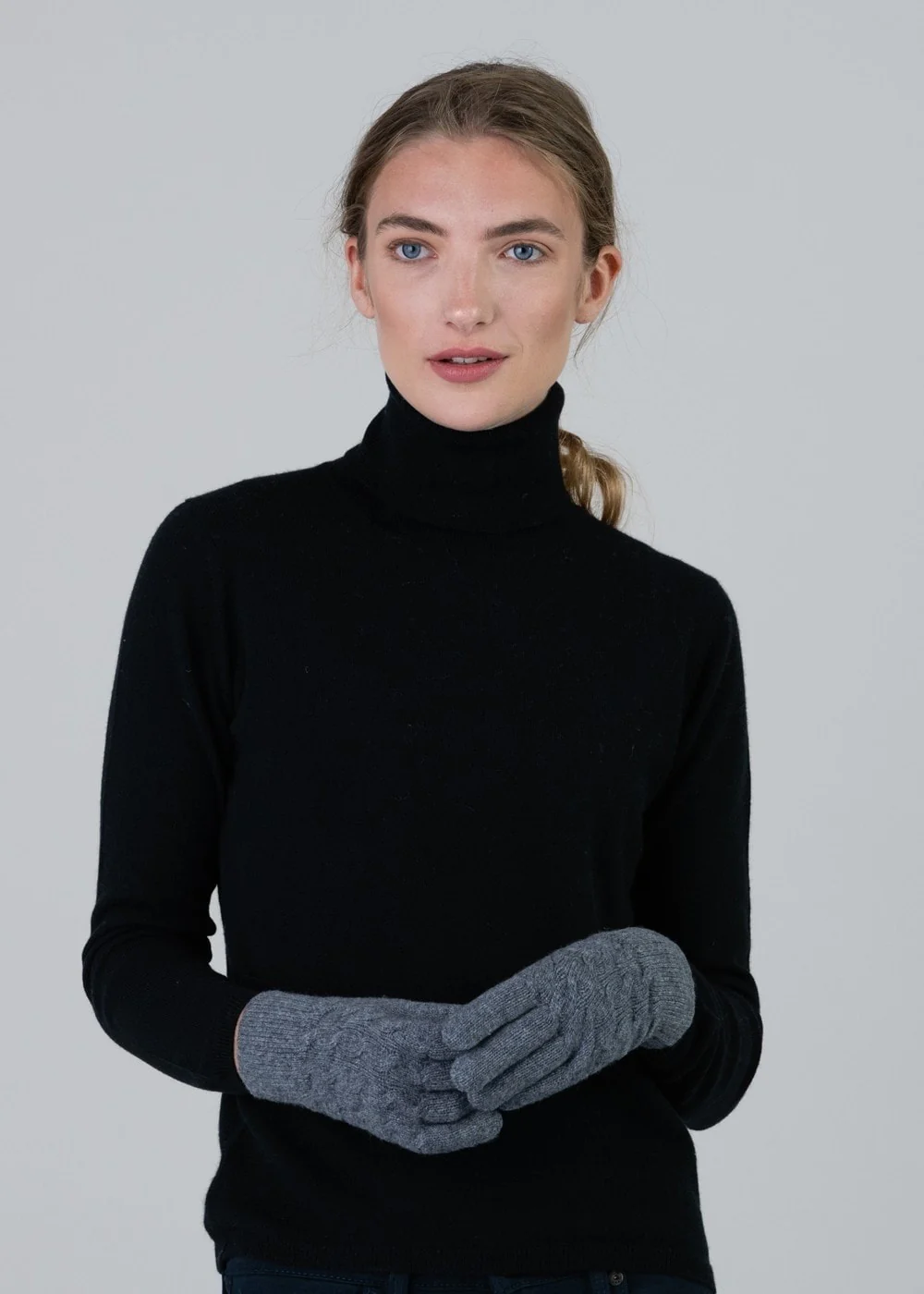Cashmere Cable Gloves