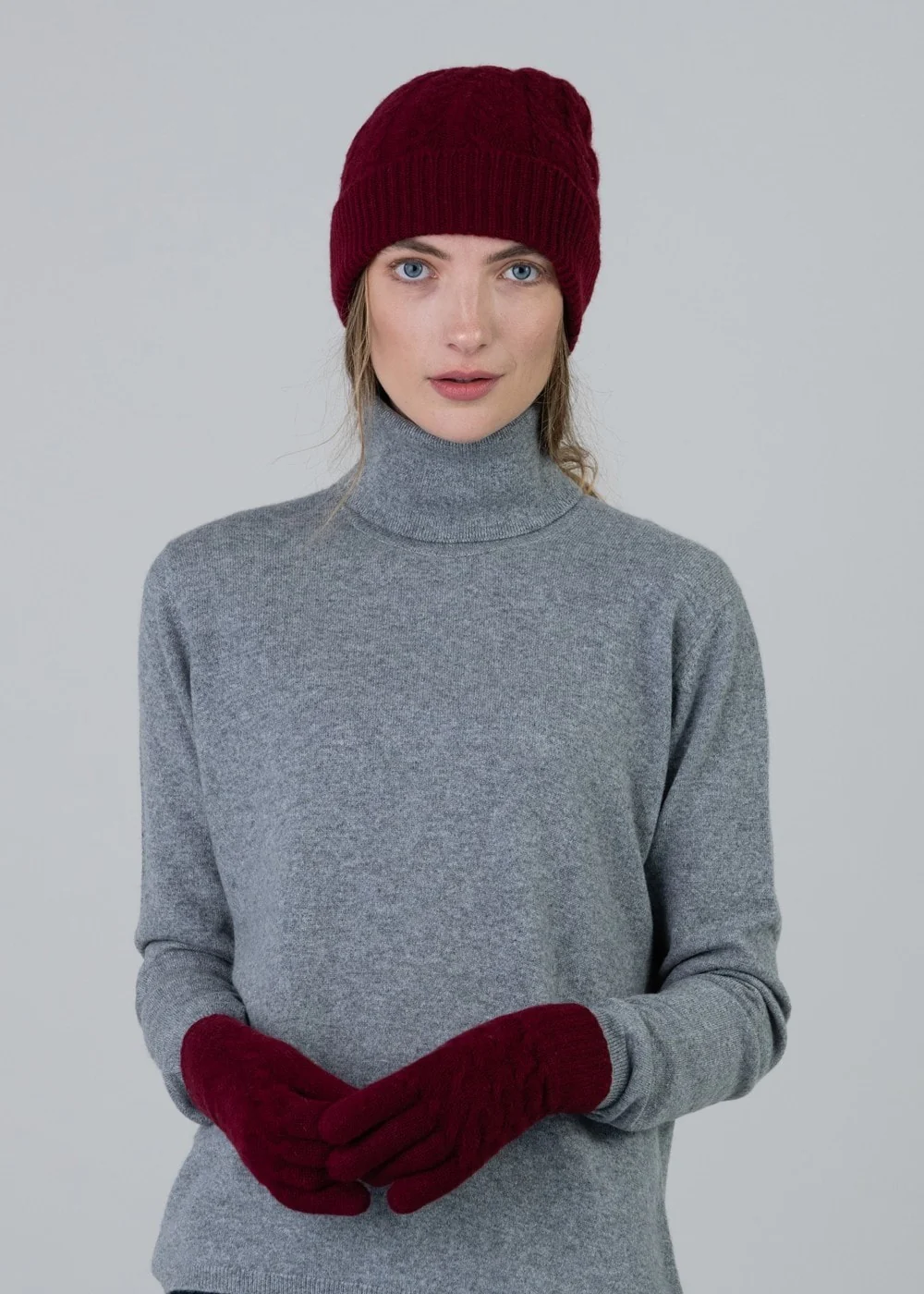 Cashmere Cable Gloves