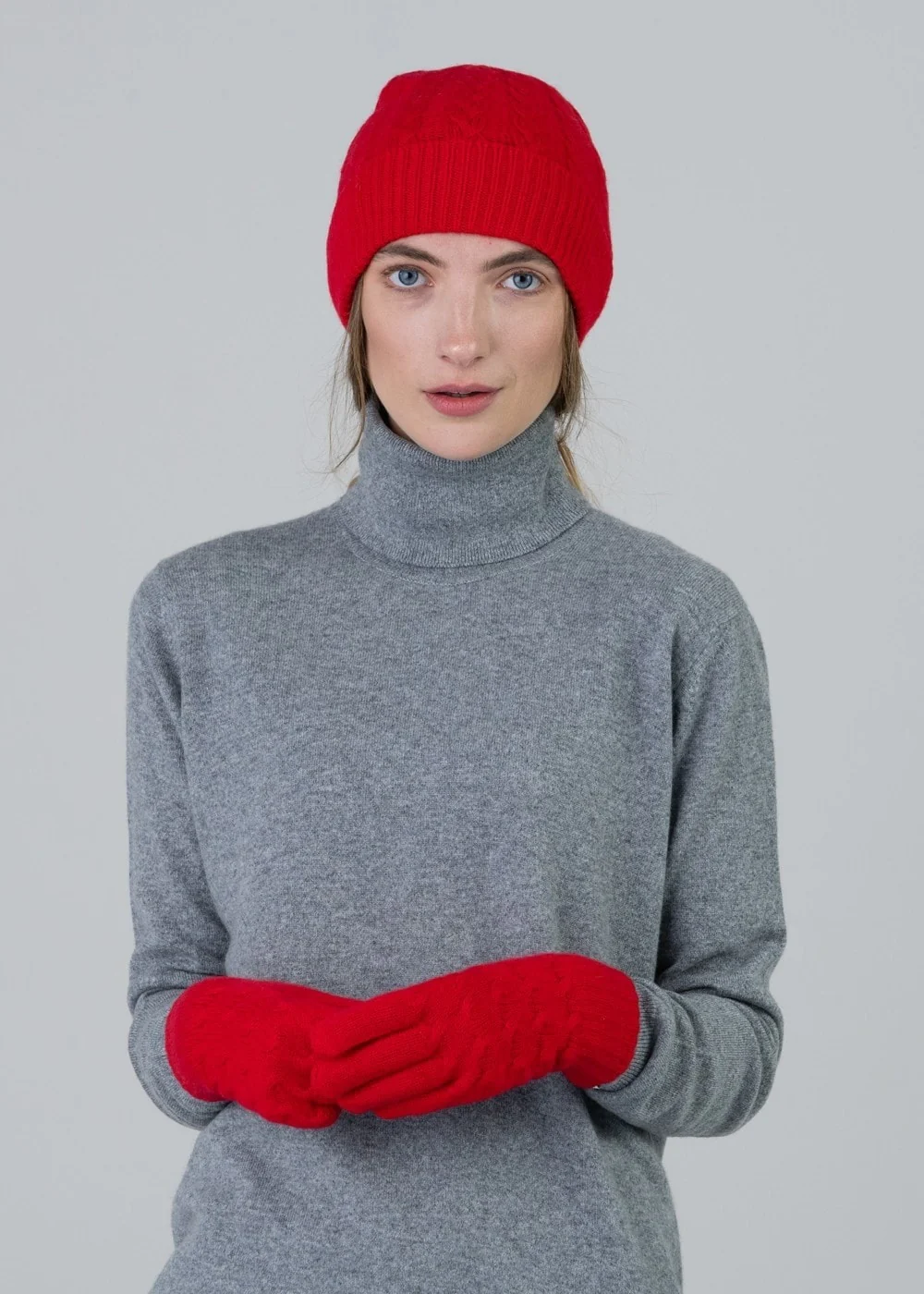 Cashmere Cable Gloves