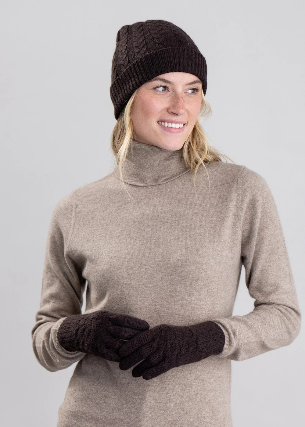 Cashmere Cable Gloves