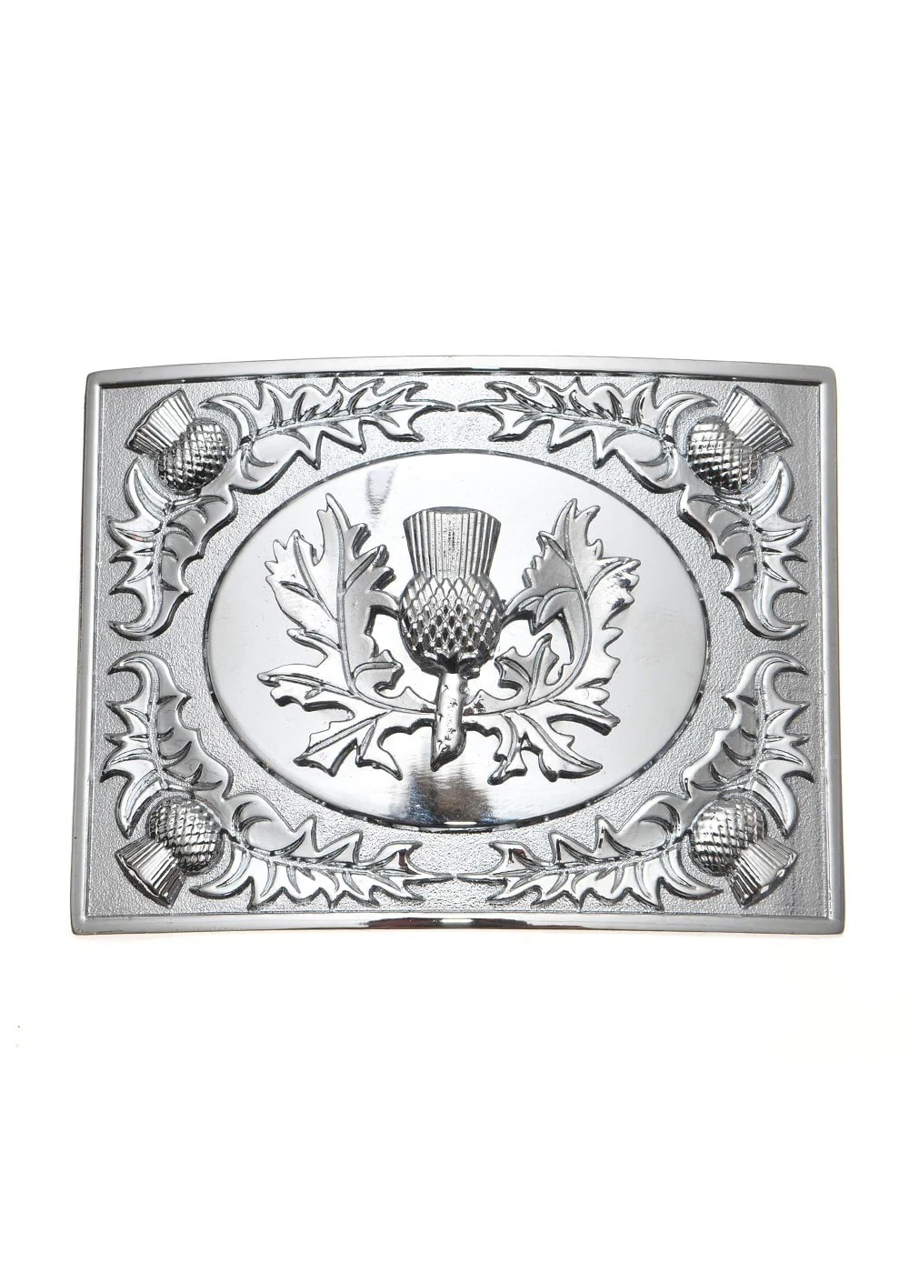 Double Thistle Chrome Buckle