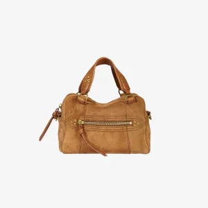 SAC JEROME DREYFUSS LUCKY BOWLIND MINI CAMEL