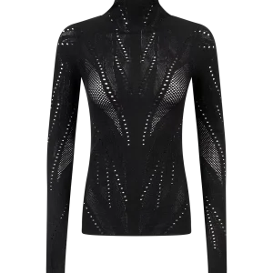 COL ROULÉ FIN BOMBAY NOIR