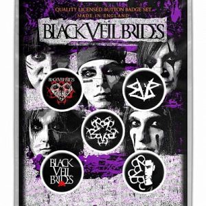 BADGE COLLECTOR Black Veil Brides Pentagram