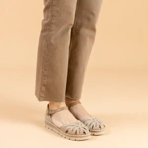 SANDALE TALON COMPENSÉ EN DAIM ARENA TAMARA