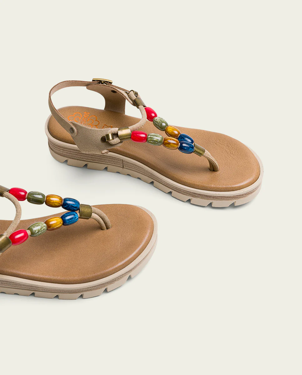 SANDALE TALON COMPENSÉE EN DAIM ARENA TELMA – Image 6