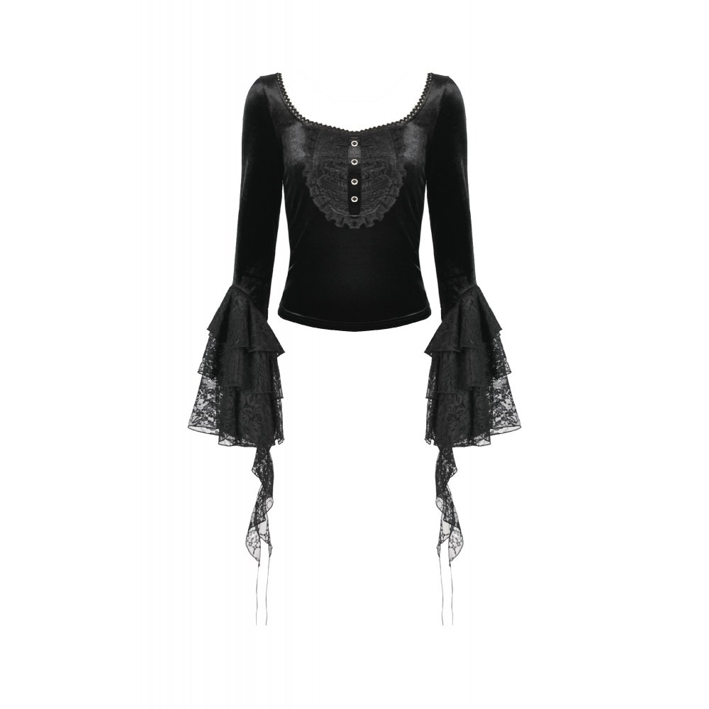 Top manche longue dentelle – Image 4