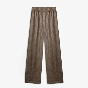 PANTALON EN VISCOSE VERT