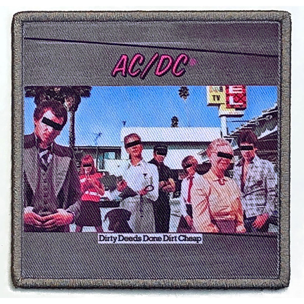 AC/DC ACDC AC DC STANDARD PATCH: DIRTY DEEDS DONE DIRT CHEAP (ALBUM COVER) ACDCALBPAT02 – Image 2