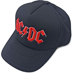 Casquette arrière en maille unisexe AC/DC : Red Logo