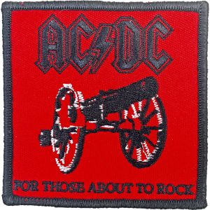 AC/DC ACDC AC DC Standard Patch: For Those About To Rock AC/DC Standard Patch: For Those About To Rock ACDCPAT07