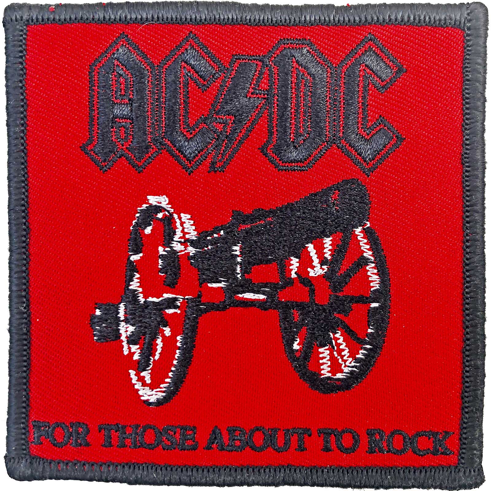 AC/DC ACDC AC DC Standard Patch: For Those About To Rock AC/DC Standard Patch: For Those About To Rock ACDCPAT07