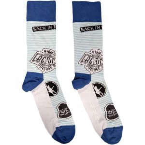 Chaussettes unisexes AC/DC ACDC AC DC : Icons (bleu)