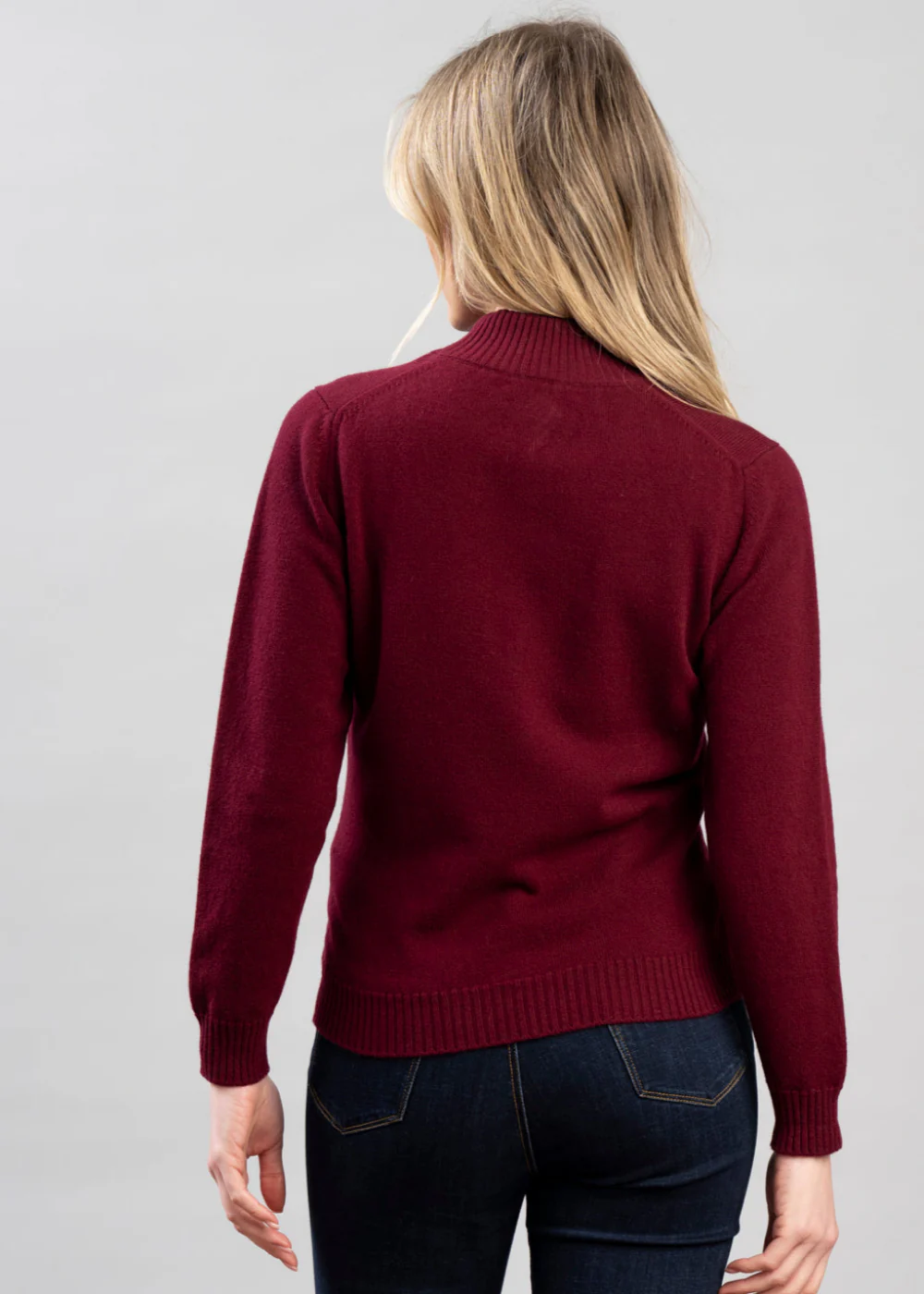 Lindsey Lambswool Zip Neck – Image 6