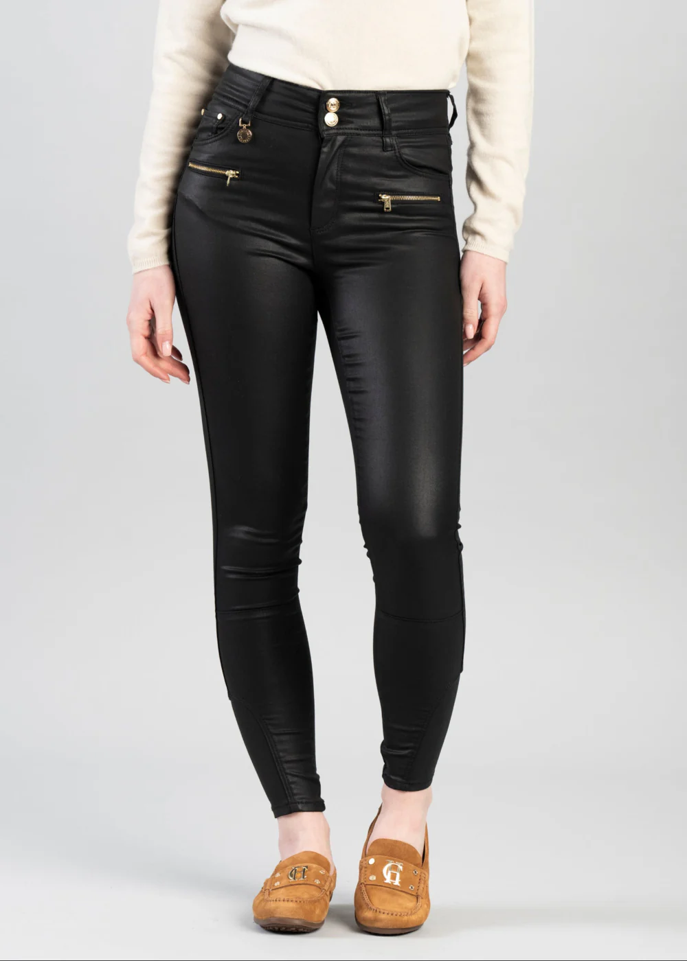 Coated Jodhpur Jeans