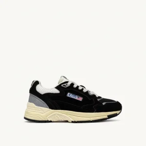 BASKETS AUTRY HYPERWAY EN MESH ET EN DAIM NOIR ET ARGENT