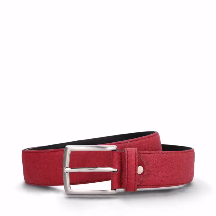 Seva Bordeaux Ceinture homme Cuir Piñatex