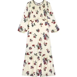 ROBE MIDI DAYA BLANC ECRU