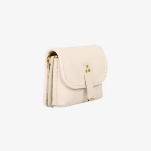 PORTE-MONNAIE STAN PM CHEVRE ECRU GRAINE