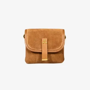 PORTE-MONNAIE STAN PM CROUTE VELOURS TABAC