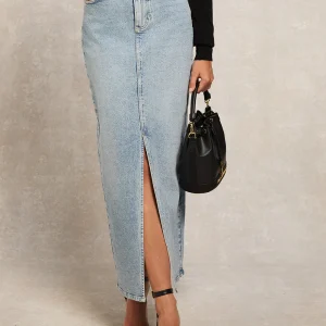 Denim Maxi Skirt