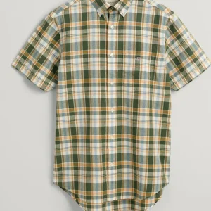 Linen Short Sleeved Check Shirt