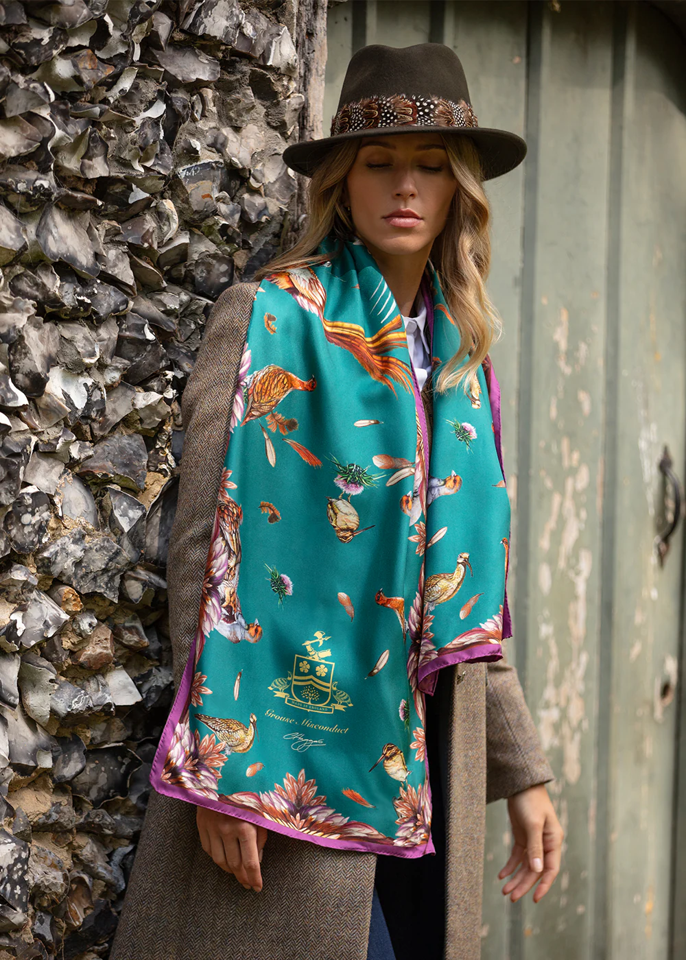 Grouse Misconduct Classic Silk Scarf – Image 3