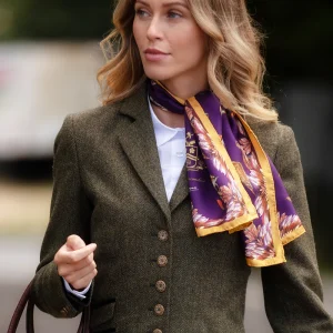 Grouse Misconduct Narrow Silk Scarf