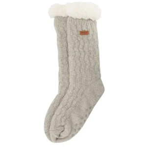 Cable Knit Lounge Socks