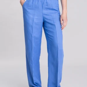 Linen Blend Pull On Trousers