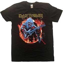 Iron Maiden Unisex T-Shirt : Fear Live Flames