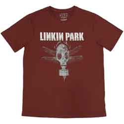Linkin Park Unisex T-Shirt: Gas Mask (Red)