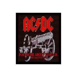 AC/DC STANDARD PATCH: FOR THOSE ABOUT TO ROCK (LOOSE) SP1507